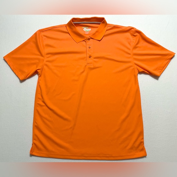 Grey Matter +Performance Concepts Orange Polo Collared Men’s Shirt Size XL - Picture 1 of 9